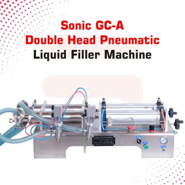 Sonic Industries Pneumatic Liquid Filling Machine – 50ml to 500ml Capacity | Double Head | High Efficiency and Precision
