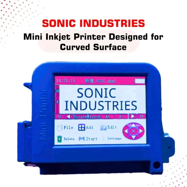 Sonic Industries - Mini Portable Economic Inkjet Printer 12.7mm With Solvent Cartridge - Image 2