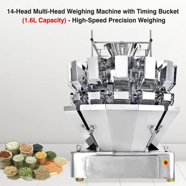 Sonic Industries 14-Head Multi-Head Weighing Machine with Timing Bucket (1.6L Capacity) - Ultra-Precision Weighing for High-Speed Packaging - Image 3