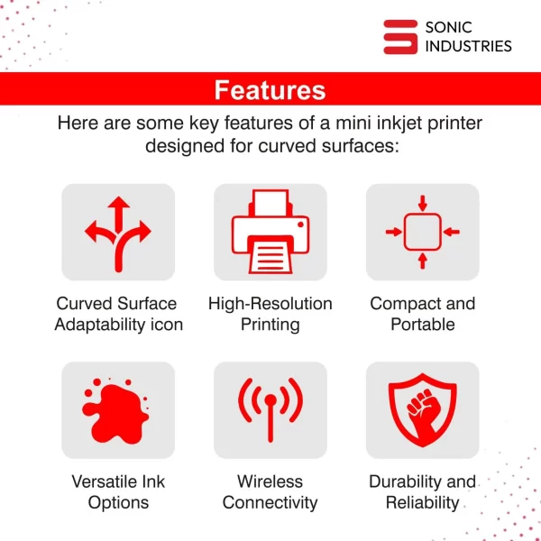 Sonic Industries - Mini Portable Economic Inkjet Printer 12.7mm With Solvent Cartridge - Image 6