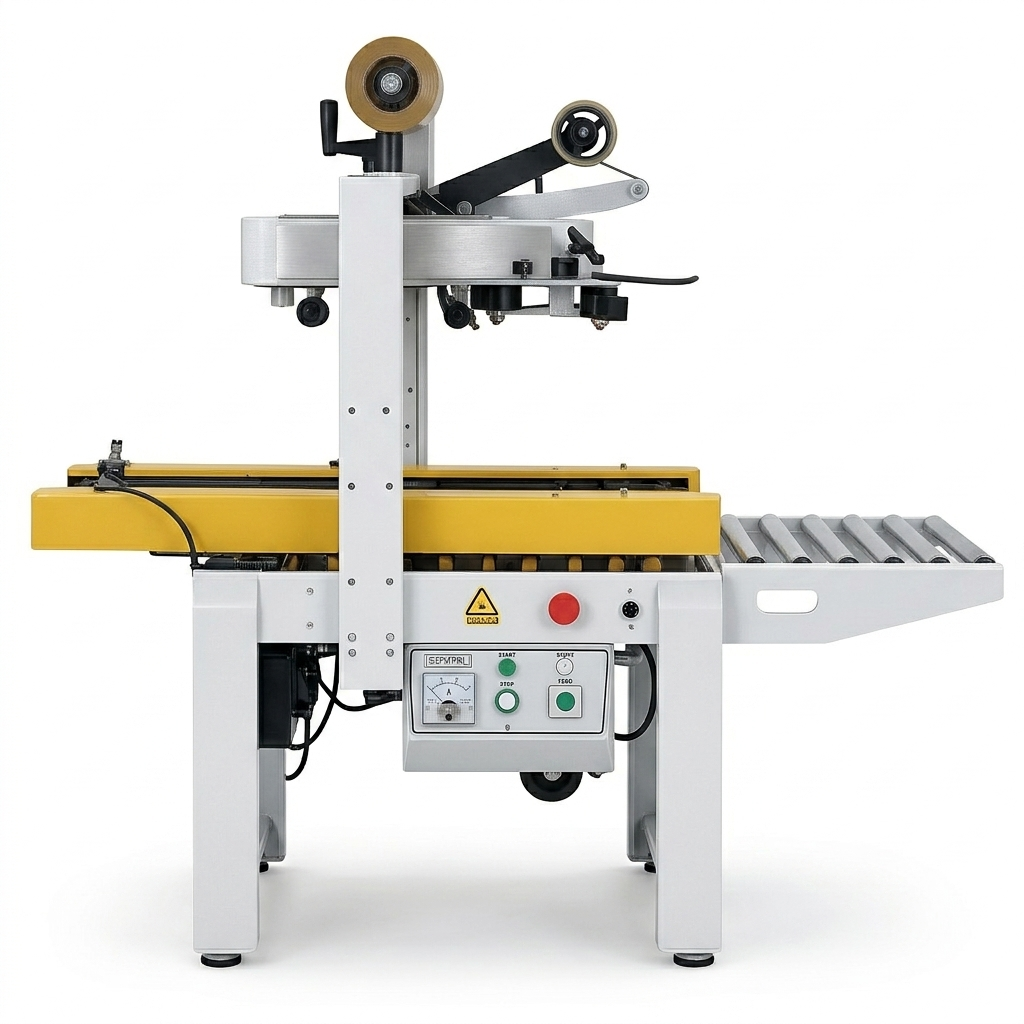 Sonic Semi-Automatic Carton Taping Machine – Efficient, Adjustable Tape Dispenser for Secure Packaging and Easy Operation