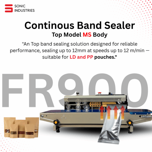 Sonic Industries Top Model Band Sealer Machine (MS body) – Horizontal