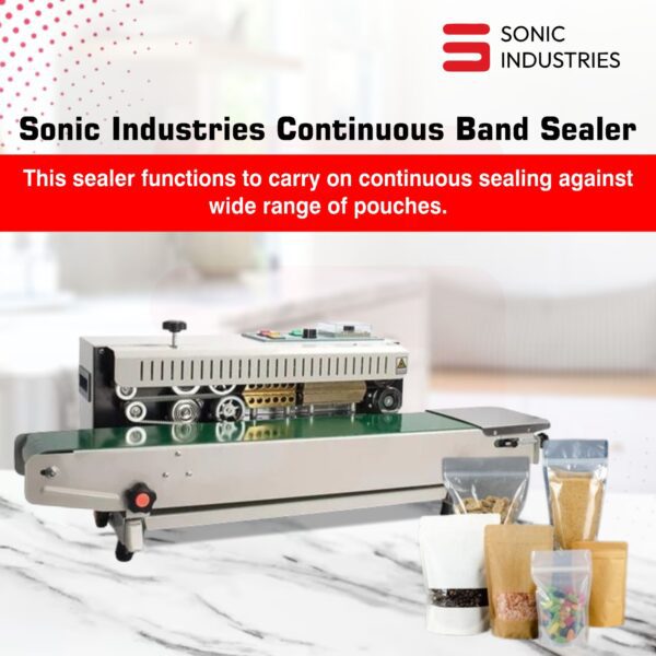 Sonic Industries Pouch sealing machine