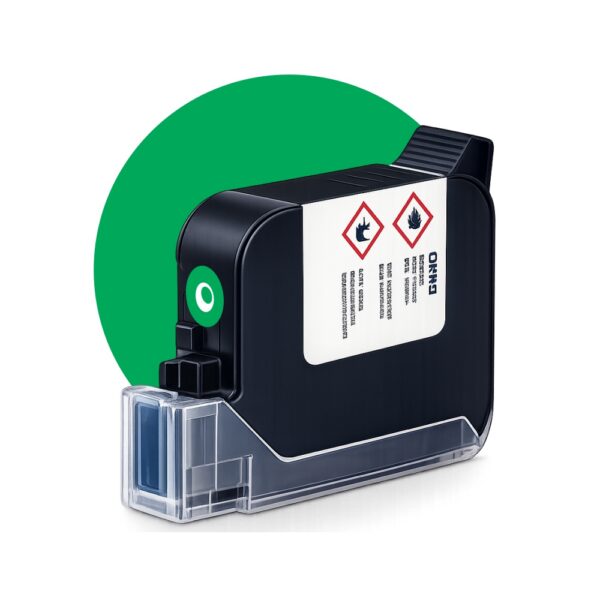 Sonic Industries 12.7mm Batch Coding Inkjet Printer Solvent Cartridge (GREEN)