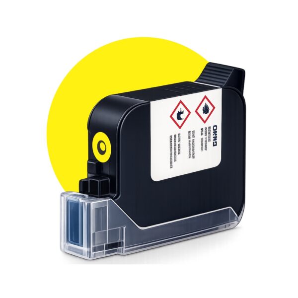 Sonic Industries 12.7mm Batch Coding Inkjet Printer Solvent Cartridge (Yellow)