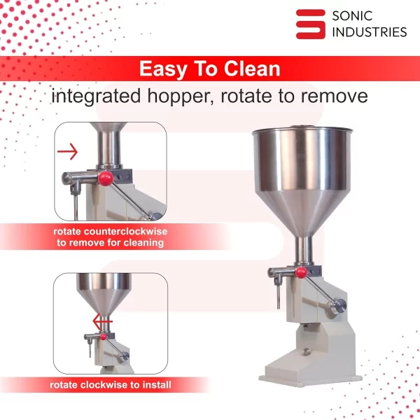 Sonic Industries Manual Paste Filling Machine A-03 ) 05 To 50 ML - Image 2