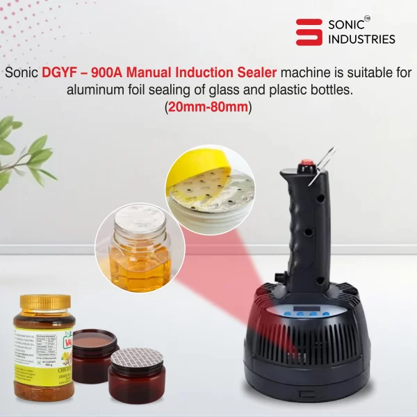 Sonic Industries Portable Induction Sealing Machine 900A | Sealing Length 20-100mm - Image 2