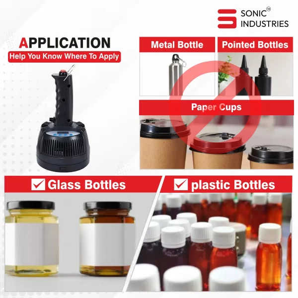 Sonic Industries Portable Induction Sealing Machine 900A | Sealing Length 20-100mm - Image 4
