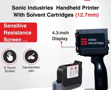 "Sonic Industries Handheld Thermal Inkjet Printer - Compact and Portable Design"