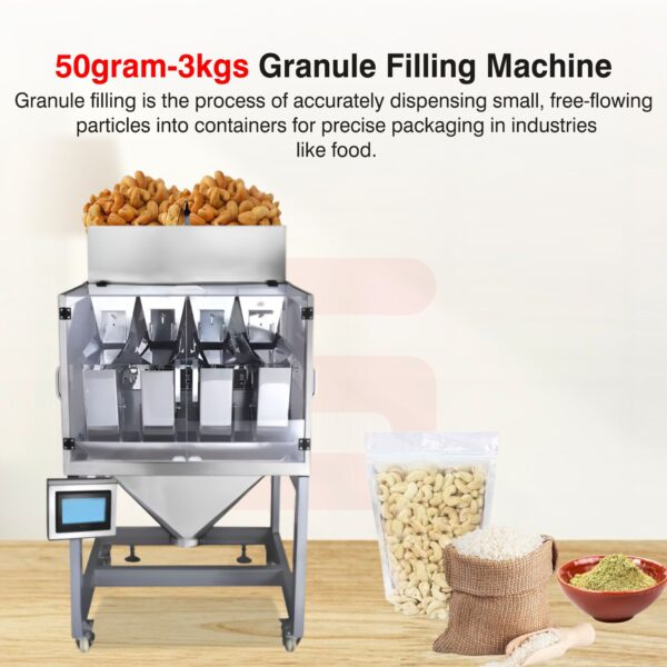 Sonic Industries 4-Head Granule Filling Machine 50g-3kg – High-Capacity Multi-Head Filler for Precise Bulk Granule Dispensing - Image 4