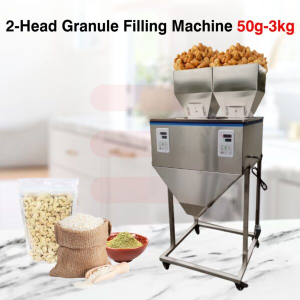 Sonic Industries Two-Head Granule Filling Machine 50g-3kg – Dual Head Precision Filler for Efficient Bulk Granule Dispensing - Image 5