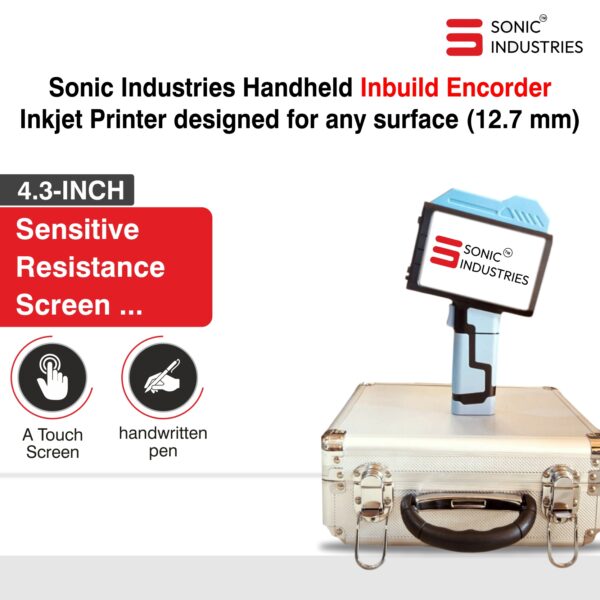 SonicSai Handheld Printer with Built-In Encoder & Solvent Cartridge – Perfect for Any Surface, Top Model for Precision Printing - Image 2