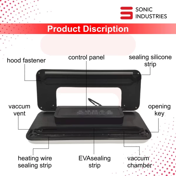Sonic Industries DZ -W 300 Portable Vacuum Packaging Machine