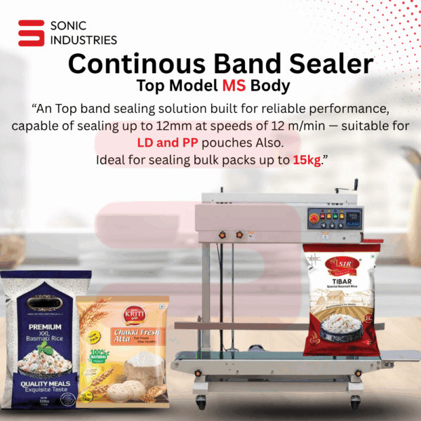 Sonic Industries 15kg Band Sealing Machine Heavy Duty