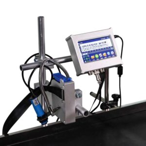 Sonic Industries Automatic Batch Coding Machine with 4-Inch Thermal Inkjet Printer & 12-Inch Conveyor