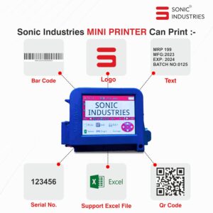 Sonic Industries Mini Inkjet Printer
