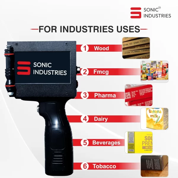 Sonic Industries Date mrp Exipry Batch Coding printing Expert