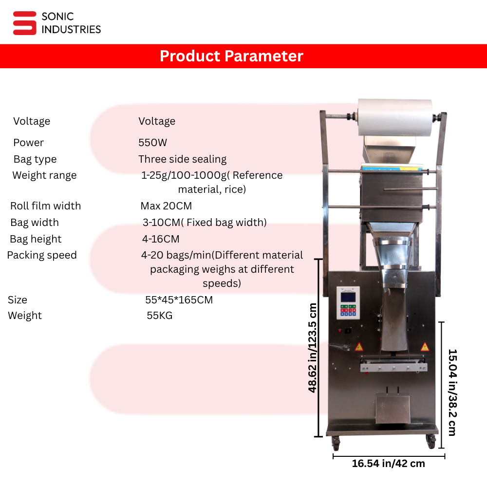 Automatic Packing Machine 100 to 1000 Grams
