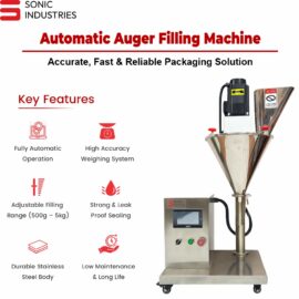 Automatic 1KG Auger Filling Machine by Sonic Industries