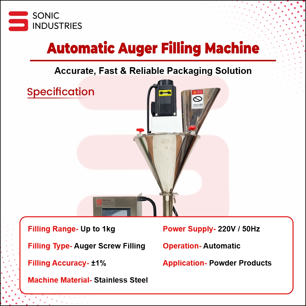 Sonic Industries Automatic 1KG Auger Filling Machine