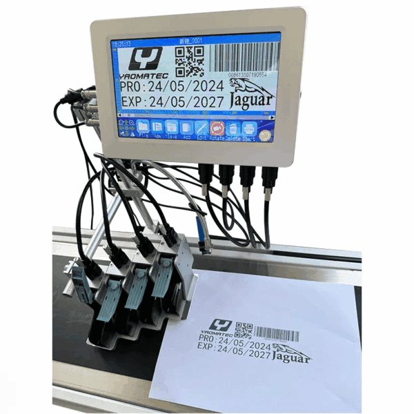 Sonic Industries Online TIJ Printer 4 head Printing