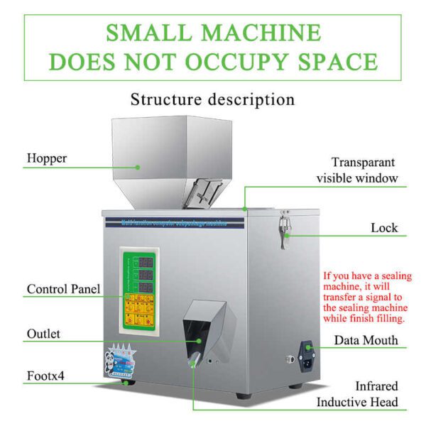 sonic industries Powder Weigh Filler machine 100P ( 100gm)