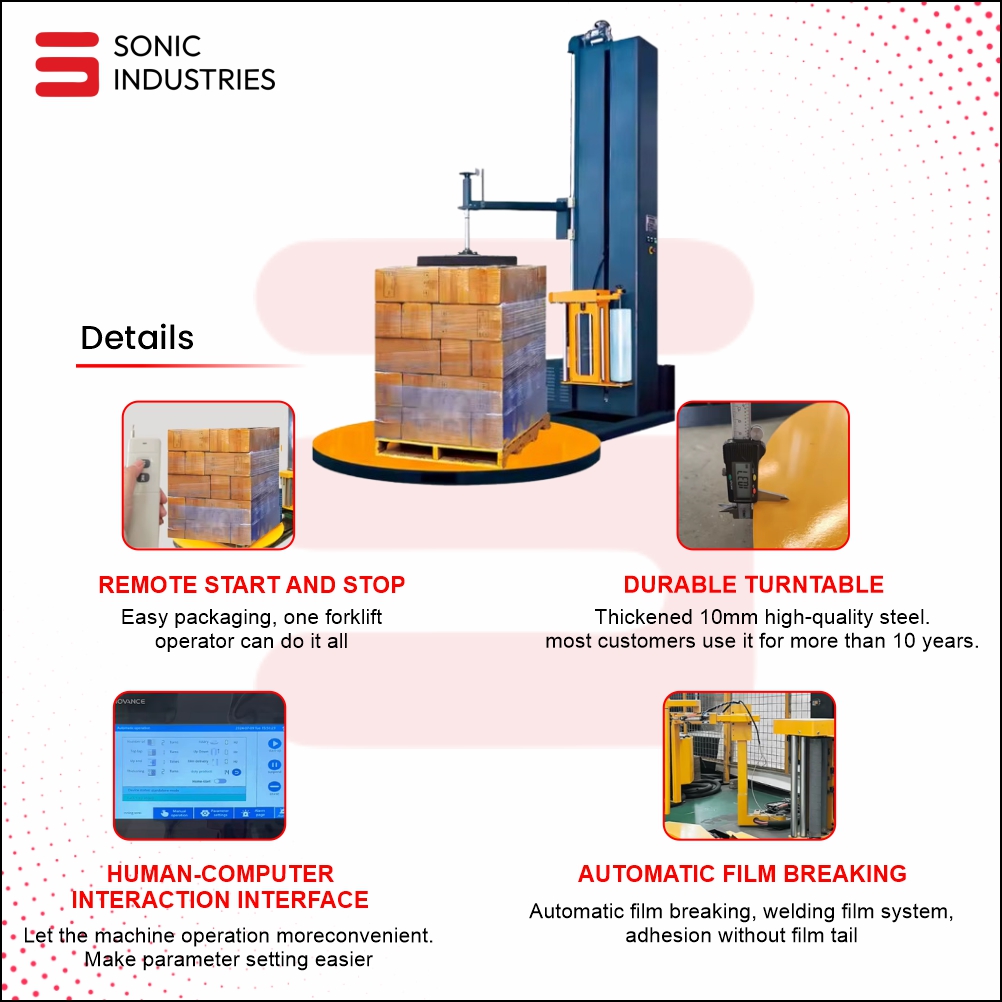 Pallet Stretch Wrapping Machines by Sonic Industries