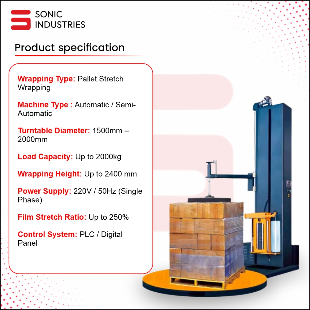 Pallet Stretch Wrapping Machines by Sonic Industries