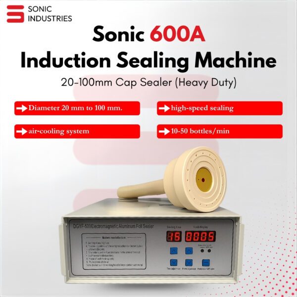 Sonic Industries 600A Induction Sealing Machine (20mm to 100mm Cap Diameter)