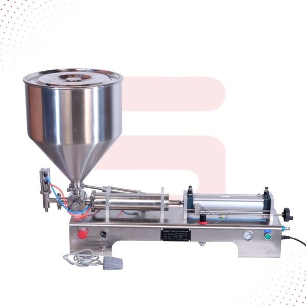Sonic Industries 10 to 100ML Pneumatic Paste Filling Machine Single Head  – Semi-Automatic Filler for Creams, Gels & Sauces