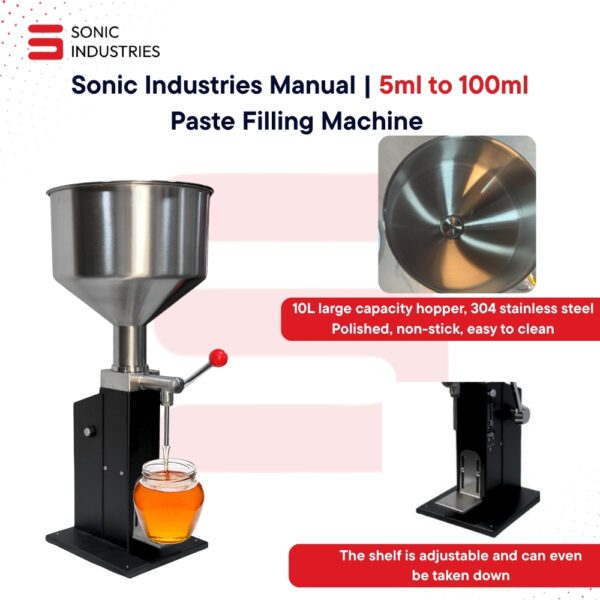 Sonic Industries Manual Paste Filling Machine | 10ml to 100ml