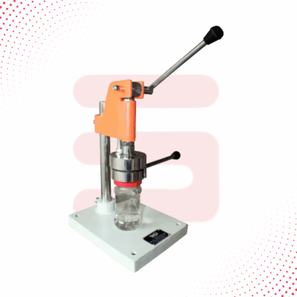 Sonic Industries Manual Lug Capping Machine – Hand-Operated Capper for Glass Bottles & Jars