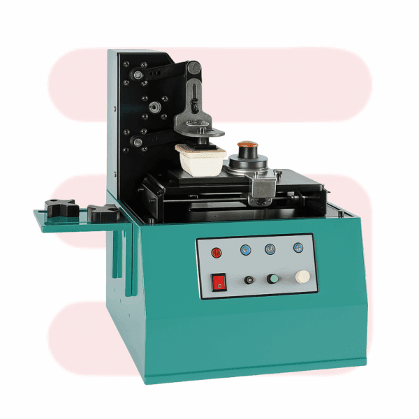 Desktop Electric Pad Printer | Round Pad Printing Machine | Ink & Date Code Printer for Bottles, Caps & Packaging