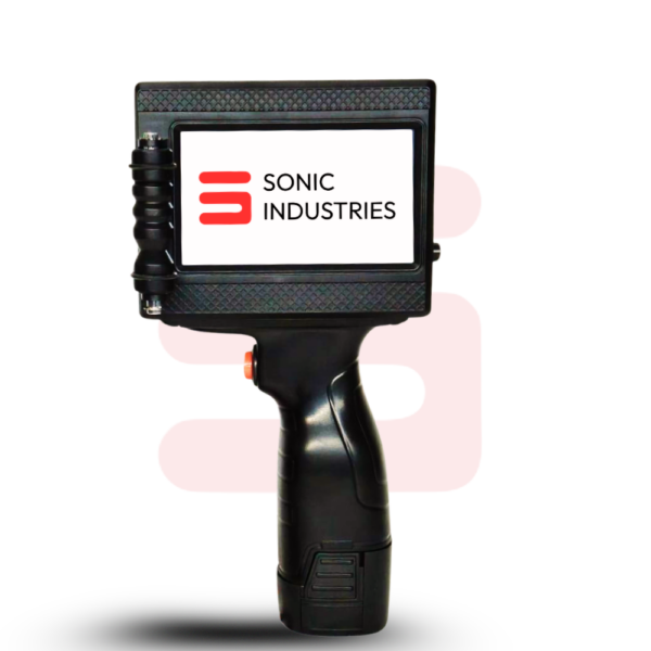 Sonic Industries Handheld Thermal Inkjet Printer ABS Model with Solvent Cartridge – Industrial Grade, High-Resolution Coding