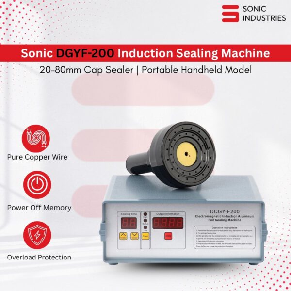 Sonic Industries Induction Sealing Machine 200 DGFY 20 to 80MM