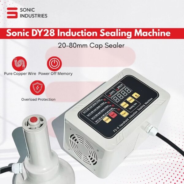 Sonic Industries New Model DY-28 Induction Sealing Machine 20 to 80MM Sealing diameter