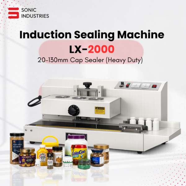 Sonic Industries LX-2000 Automatic Induction Sealing Machine (20mm to 130mm Cap Diameter)