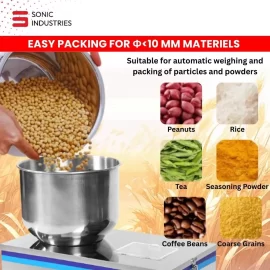 Sonic Industries 10g to 200g Fine Powder and Partical Filling Machine