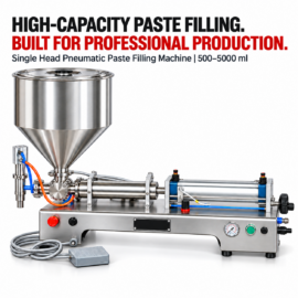 Pneumatic Paste Filling Machine Double Head 50ML to 500ML by Sonic Industries
