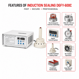 Induction Sealing Machine DGFY-600C 20MM to 130MM by Sonic Industries