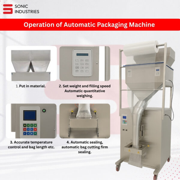 Automatic 10 to 1000 Grams dual head Granule Packaging Machine