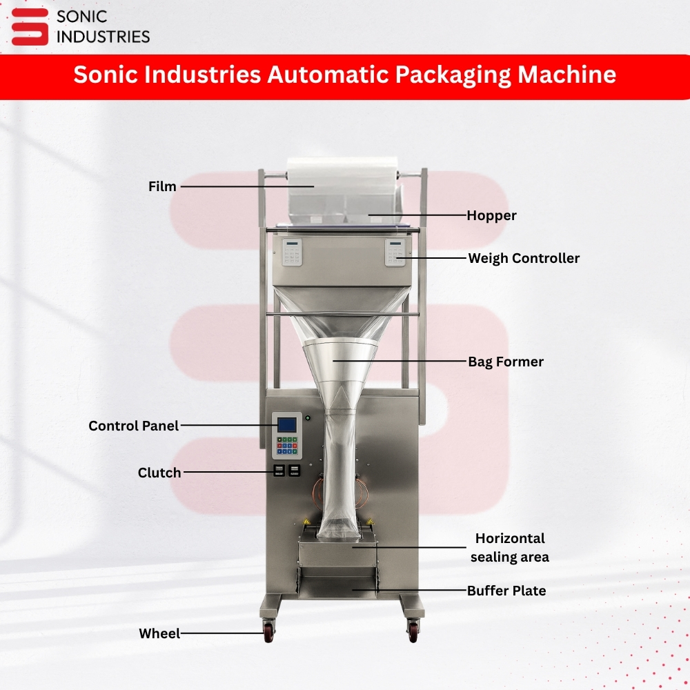Automatic 10 to 1000 Grams Dual Head Granule Packaging Machine by Sonic Industries - Image 2
