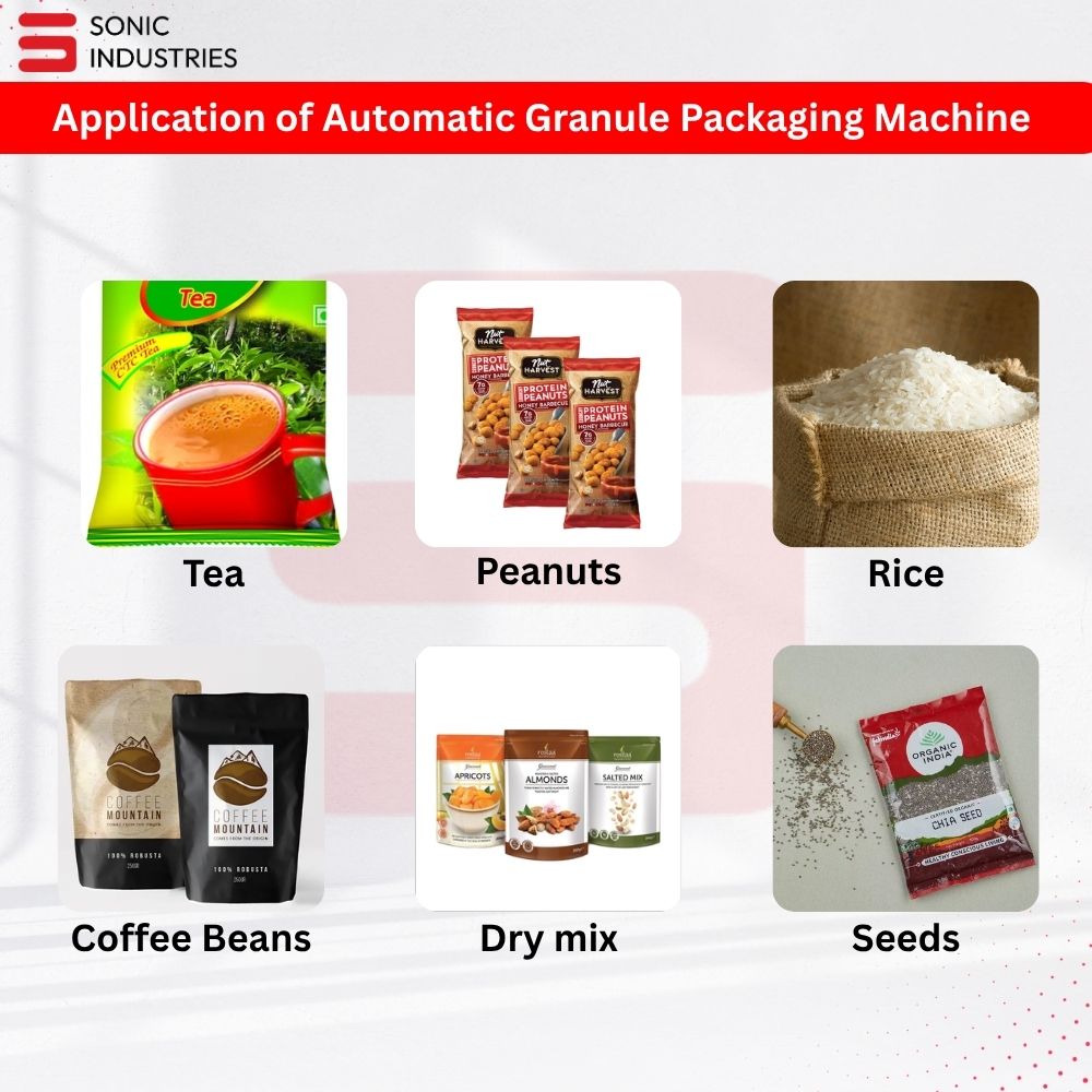 Automatic 10 to 1000 Grams Dual Head Granule Packaging Machine by Sonic Industries - Image 5