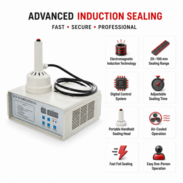 Induction Sealing Machine DGFY-600A 20MM to 100MM by Sonic Industries