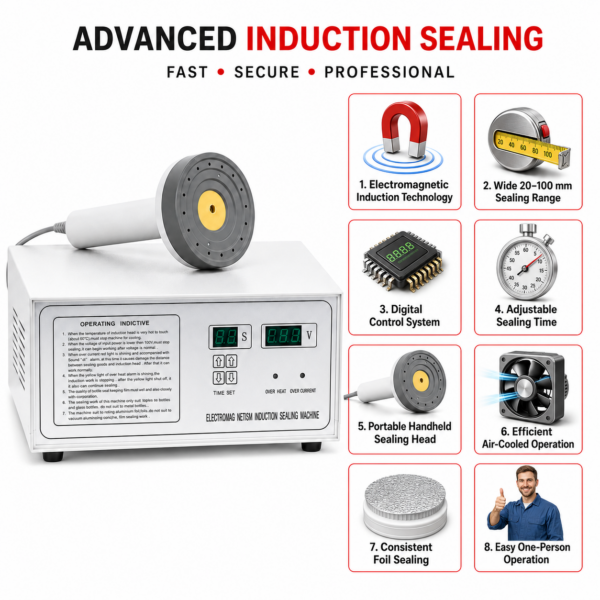 Induction Sealing Machine DGFY-500A 20MM to 100MM by Sonic Industries