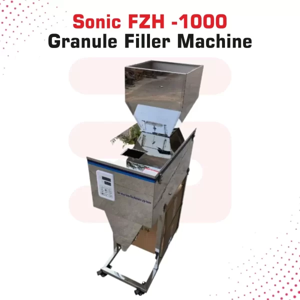 Sonic Industries Granule Filling Machine – 10 to 1000 Gram Capacity