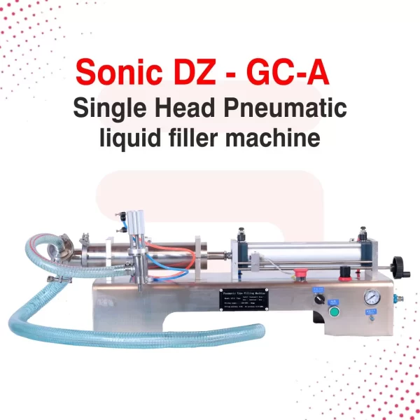 Sonic Industries 50 to 500ML Pneumatic Liquid Filling Machine Single Head