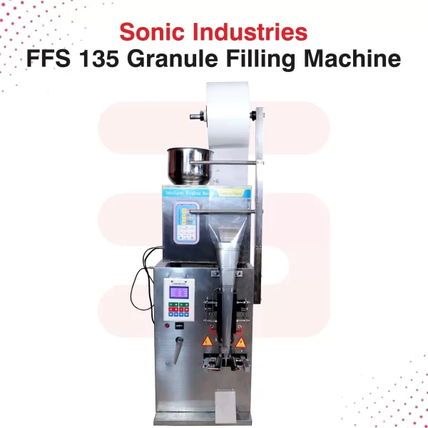 Sonic Industries Automatic Powder and Partical Packaging Machine 10 to 200 Grams