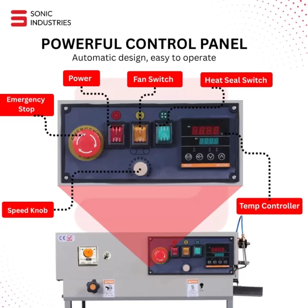 Sonic Industries MS Body Vertical Band Sealer – Top Model with Nitrogen Flushing