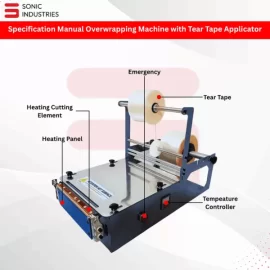 Manual Overwrapping Machine With Tear Tape by Sonic Industries